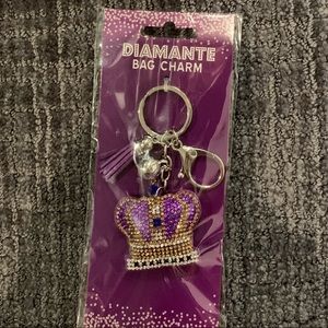 Royal Purple Crown Key Chain